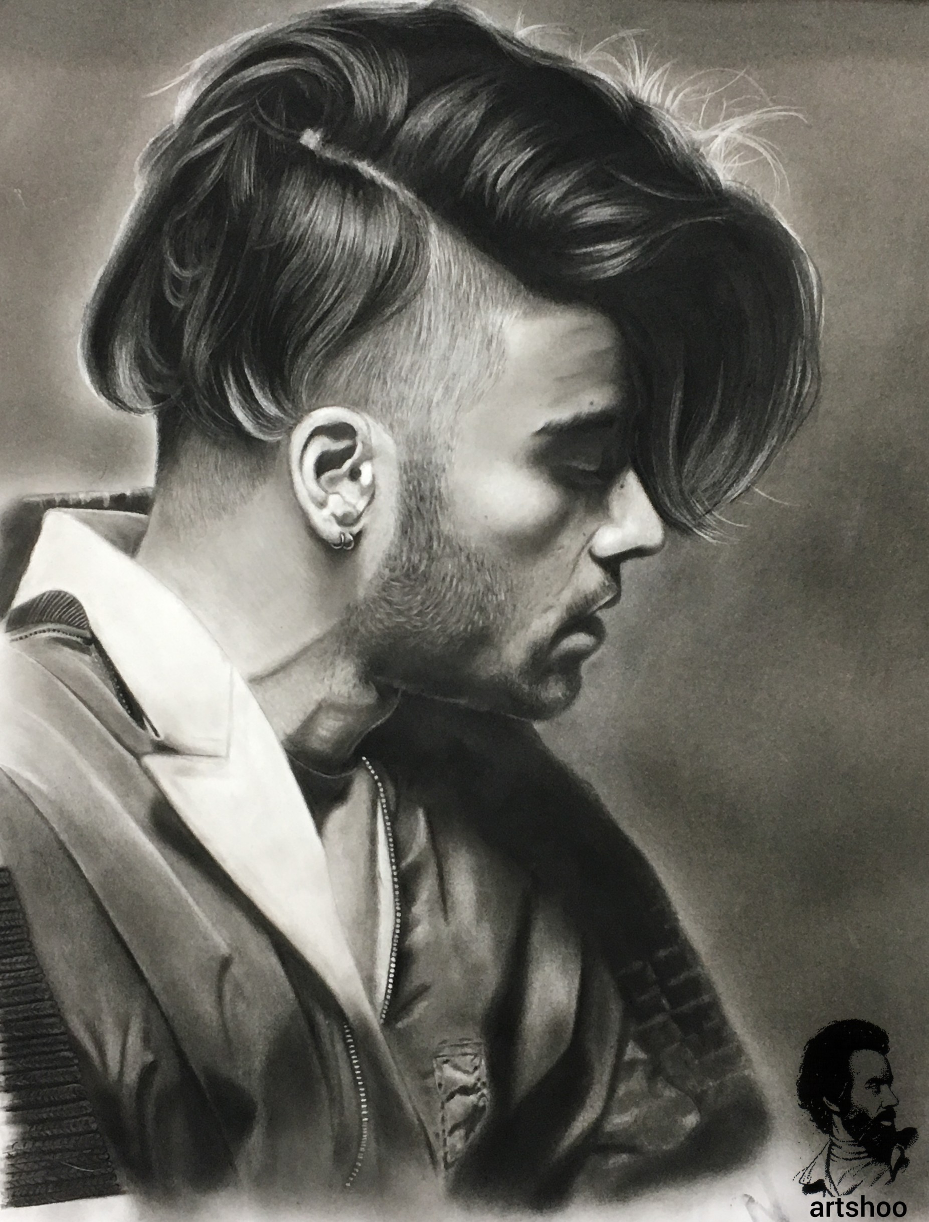 نقاشی سیاه قلم اورژینال